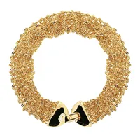 18kt Gold Multi Diamond Cut Strand Bracelet