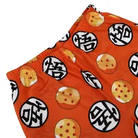 Dragon Ball Z Goku Logo Boys Orange Sleep Lounge Pajamas Set