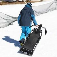 Snow Racer Sled Textured Grip Handles Mesh Seat Snow Slider