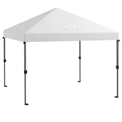 10x10 Adjustable Pop Up Canopy W/ 1-button Push Wheeled Bag