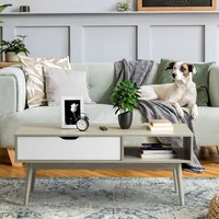 Coffee Cocktail Table Accent Sofa Table W/ Drawer&storage Shelf