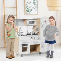 Vintage Play Kitchen Pretend Kids Cooking Playset Toys W/water Dispense