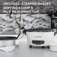 Rice Cooker/steamer, 6 Cup Capacity, Nonstick Bowl