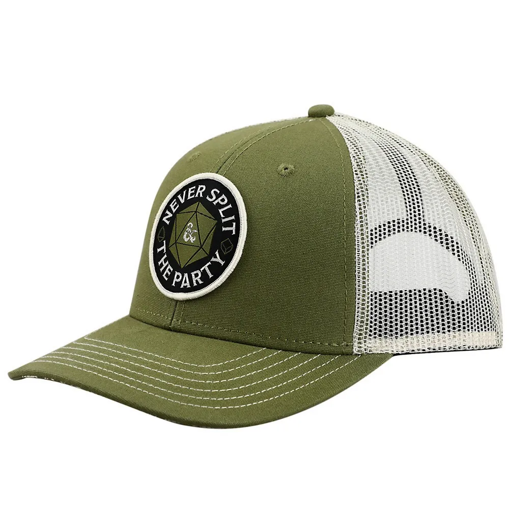 Dungeons & Dragons Woven Patch Mesh Green Snapback Hat