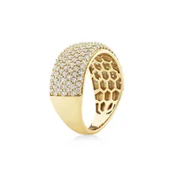 Pave Ring With 1.50 Carat Tw Of Diamonds In 10kt Yellow Gold