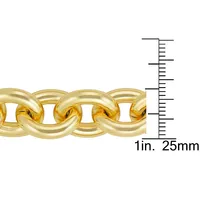 18kt Gold Plated Large Rolo Link Bracelet
