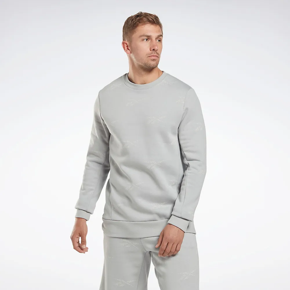 reebok sweatshirt mens grey