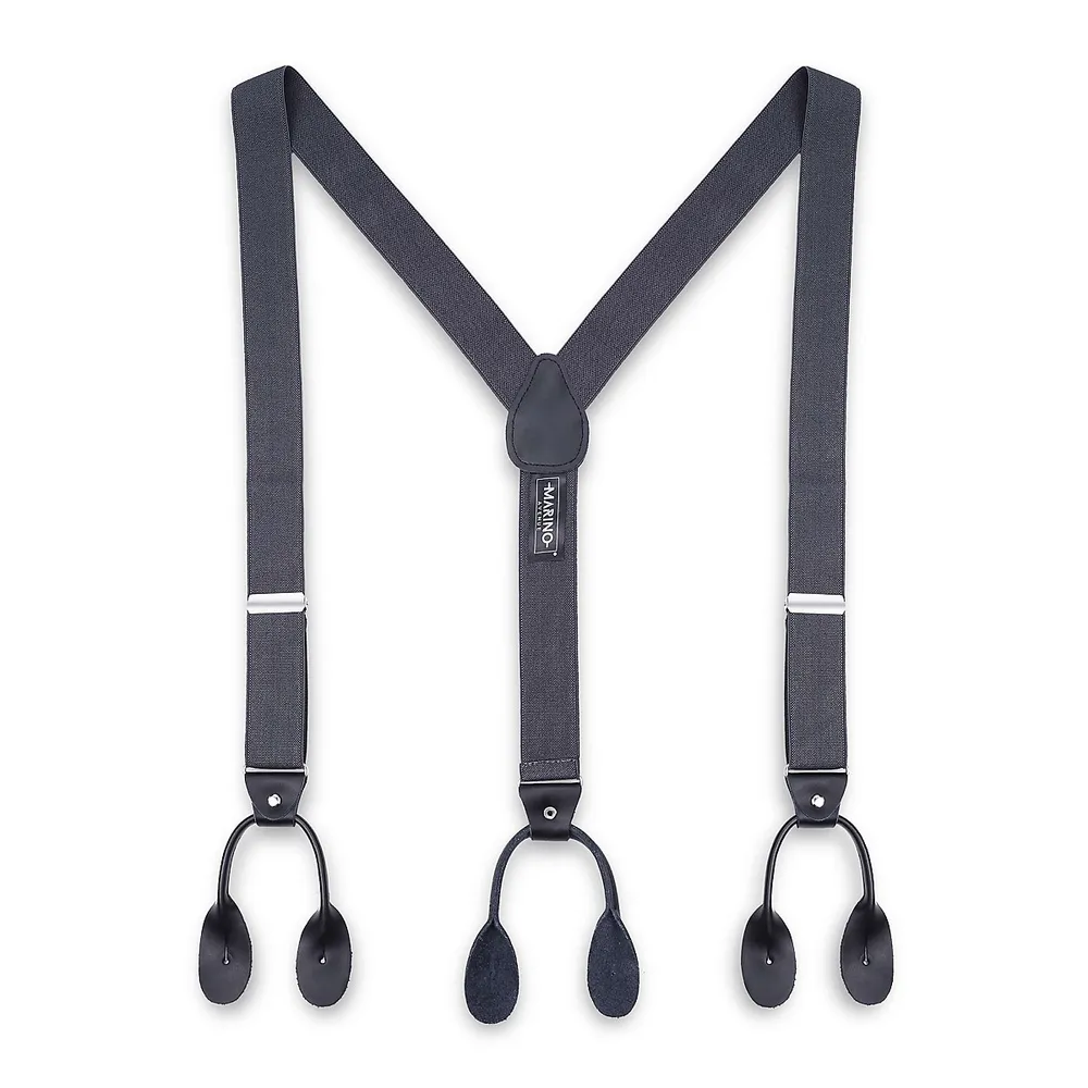 Double Looped Suspender Bow Tie Set