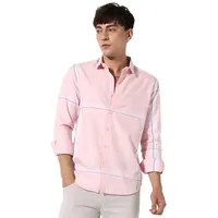 Men's Pastel Striped Button Up Shirt