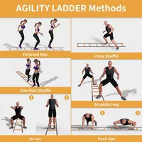 Speed Agility Workout Training Exercise Ladder - 26feet