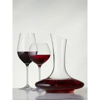 Crystal Burgundy Red Wine Glasses - Set Of 4