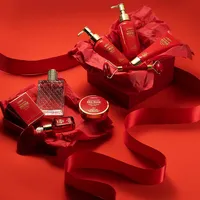 Luxe 11pc Red Rose Bath And Body Set With Perfume, Jade Roller, Gua Sha & More