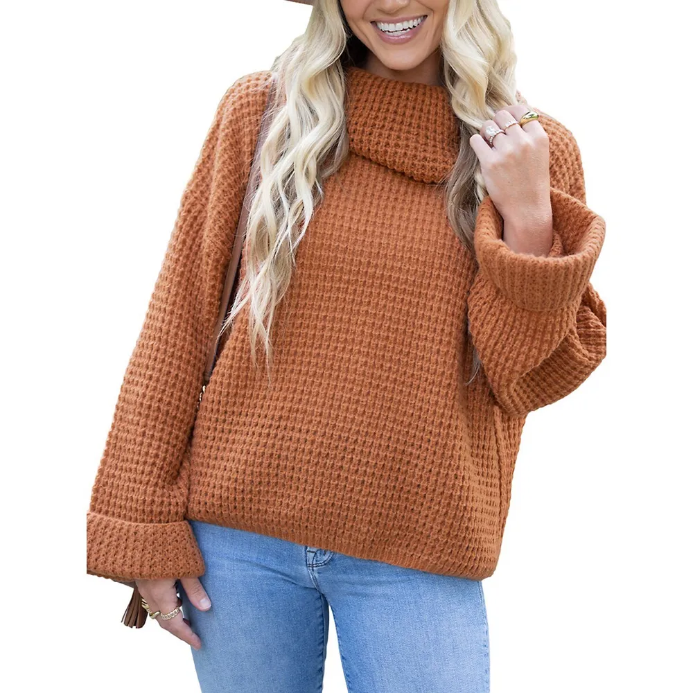 Cupshe Women's V-Neck Oversized Sweater