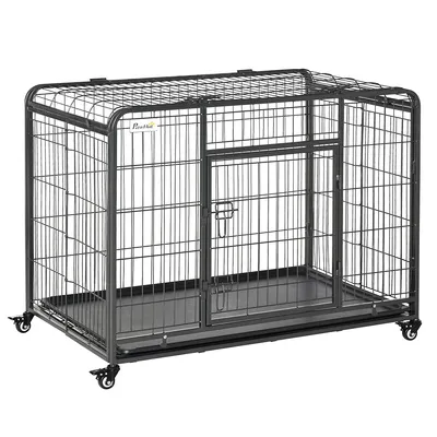 Folding Dog Crate Heavy Duty Cage For Large Sized Dog