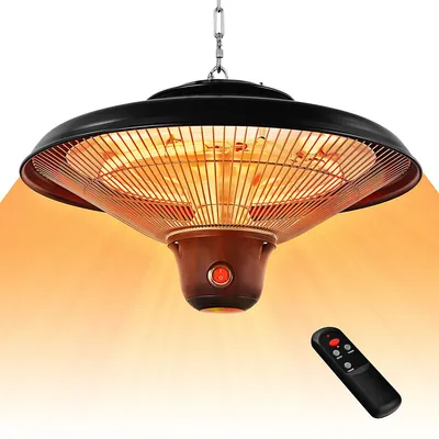 1500w Electric Hanging Heater Ceiling Mounted Infrared Heater W/remote Control