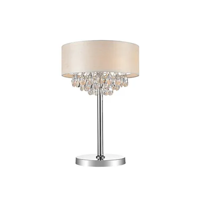 Dash 3 Light Table Lamp With Chrome Finish