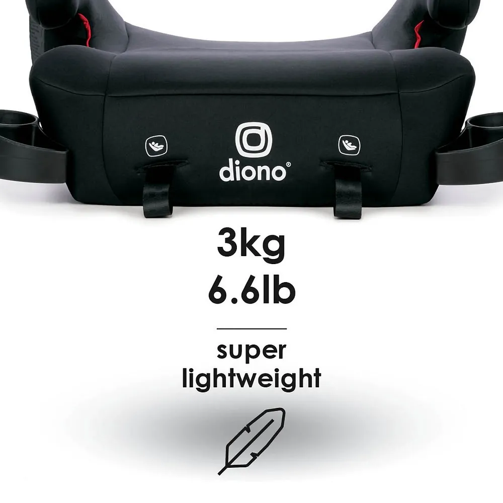 Diono Solana 2 Latch Backless Booster Car Seat - Black