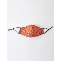Dancing Poppies | Two Silk One Cotton Triple Layer Face Mask | Mulberry Silk | Insert Pocket & Nose Wire