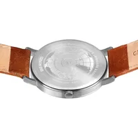 Men's Titanium Titanium Watch In Silver/brown