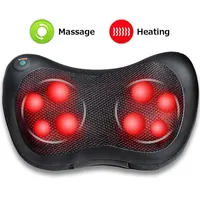 Costway Shiatsu Shoulder Neck Back Massage Pillow W/ Heat Kneading Massager Car Seat