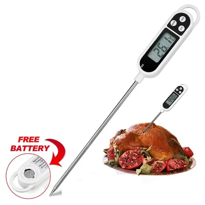 Instant Read Digital Cooking Grill Food Meat Thermometer Meat Temperature Measure Tool
