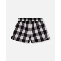 Short With Knots Vichy Black And White