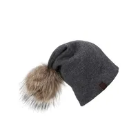 Fur Top Beanie Hat