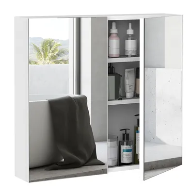 Medicine Cabinet, Wall Mounted Bathroom Mirror Cabinet
