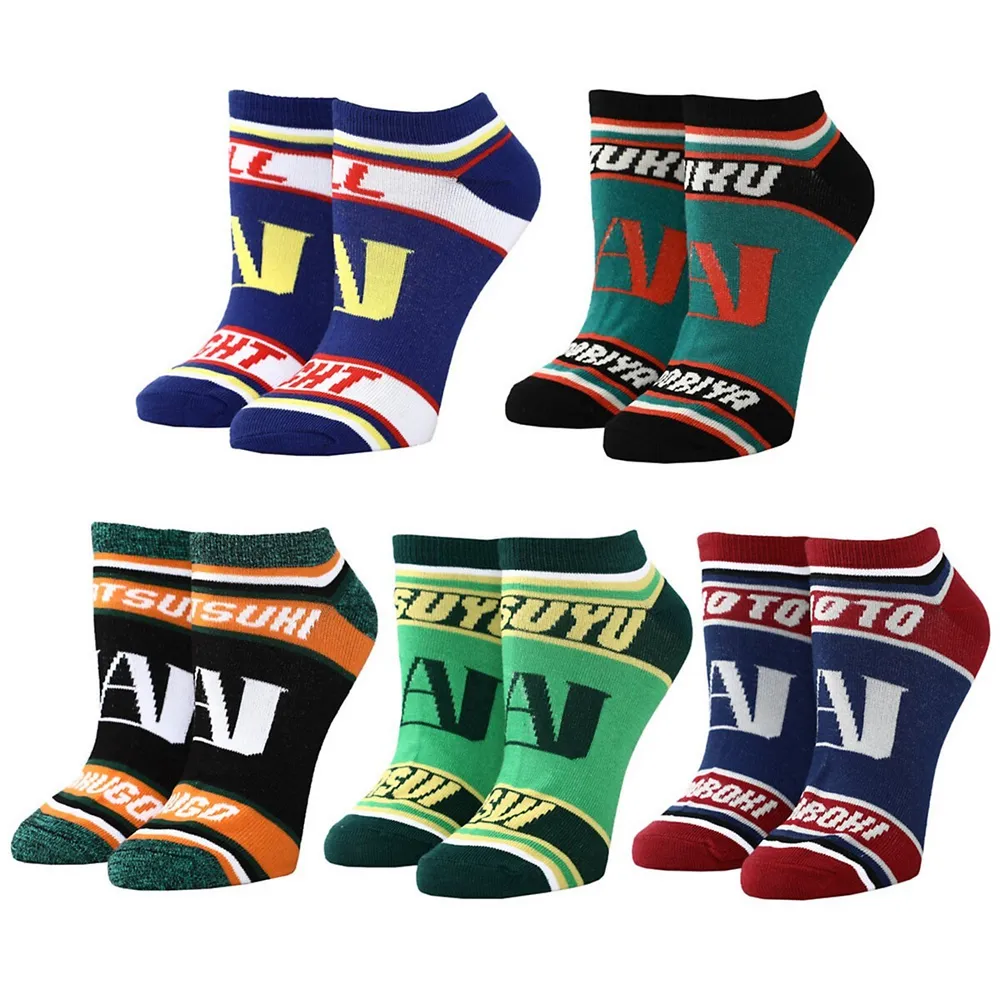 My Hero Academia 5 Pack Women's Ankle Socks