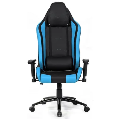 Gts High Back Extra Padded Ergonomic Swivel Home Office Chair - Black & Blue
