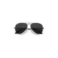 Aviator Total Black Polarized Sunglasses