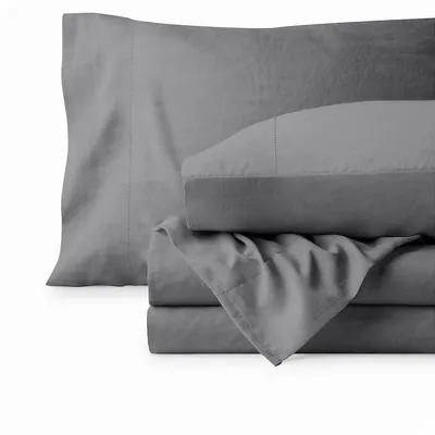 Sandwashed Sheet Set - Premium 1800 Ultra-soft Microfiber Bed Sheets Double Brushed Hypoallergenic Stain Resistant