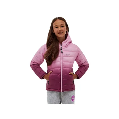 Zaylee Ombre Hooded Puffer Jacket