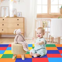 58'' Toddler Foam Play Mat Baby Folding Activity Floor Mat Home School Daycare