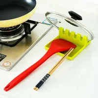 Silicone Spoon Holder Stand Cooking Utensil Organizer