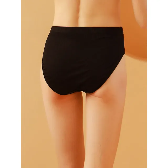 Soft Strokes Silk Knitted Silk Mid Rise French Cut Pantie: Black Vodka