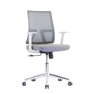 Mesh Series - Executive Ergonomic Computer Desk Home Office Chair With Mesh Back - White
