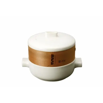 Personal Steamer Set, 18cm, Steamer Pot & 1 Basket, White