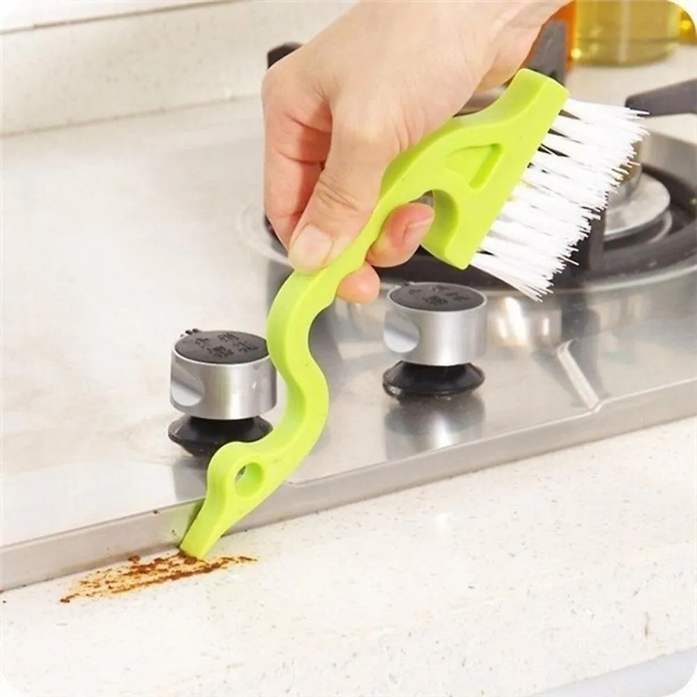 2pcs/set Glass Cleaning Brush & Gap Brush For Countertop