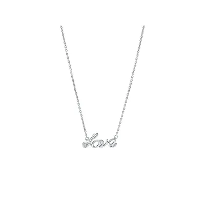 Love Necklace In Sterling Silver