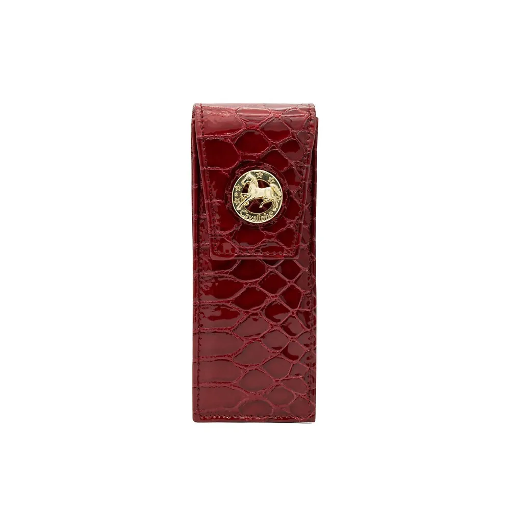 Galope Patent Leather Mini Wallet for Women Red