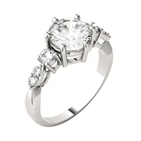 14k White Gold & Round-cut 2.22 Ct. T.w. Created Moissanite Ring