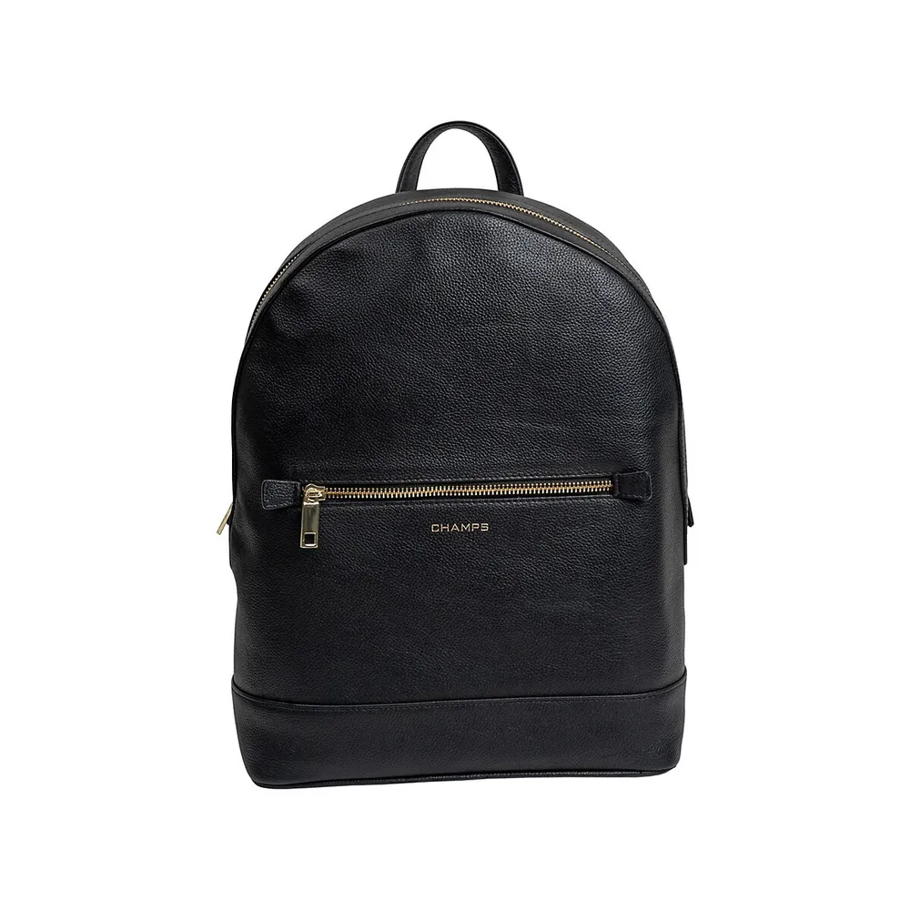 Hudson Slim Pebbled Leather Backpack