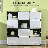 12 Pack Stackable Shoe Storage Boxes With Doors