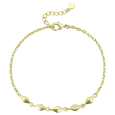 Teens 14k Yellow Gold Plated Adjustable Bracelet