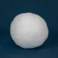 Set Of 6 Plush Faux Christmas Snow Balls