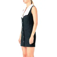 Sleeveless Tweed Mini Dress