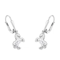 Earrings For Girls, Silver 925 | Horse