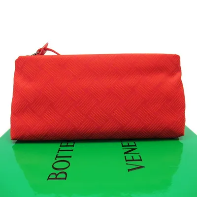Red Canvas Clutch Bag (pre-owned)