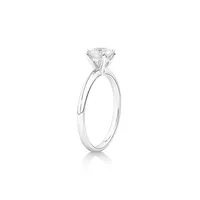 Solitaire Engagement Ring With 0.70 Carat Tw Of Laboratory-grown Diamond In 18kt White Gold